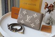 Forubags Louis Vuitton Double Zip Pochette Chain Grey Bag – M69203 - 20 x 12.5 x 3 cm - 5