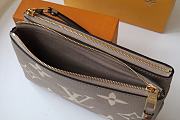 Forubags Louis Vuitton Double Zip Pochette Chain Grey Bag – M69203 - 20 x 12.5 x 3 cm - 3