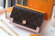 Forubags Louis Vuitton FLORE Chain Wallet Rose Ballerine Pink Bag – M69579  - 17.5x11.5x3.5 cm - 1