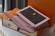 Forubags Louis Vuitton FLORE Chain Wallet Rose Ballerine Pink Bag – M69579  - 17.5x11.5x3.5 cm - 6