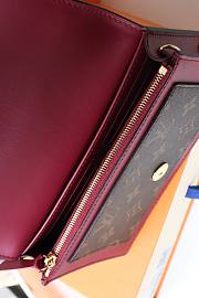 Forubags Louis Vuitton FLORE Chain Wallet Fuchsia Bag – M69578  - 17.5x11.5x3.5 cm - 6