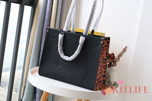 Forubags Louis Vuitton ONTHEGO Leopard Print Black  – M45498 - 35x28x15cm - 1