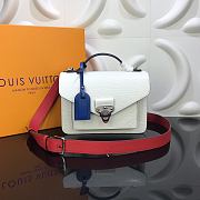 Forubags Louis Vuitton NeoMonceau White / Coquelicot Dark Blue / Bleu Roi Red / Safran Red – M55392 – 22 x 18 x 9 cm - 1