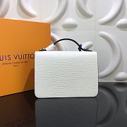 Forubags Louis Vuitton NeoMonceau White / Coquelicot Dark Blue / Bleu Roi Red / Safran Red – M55392 – 22 x 18 x 9 cm - 2