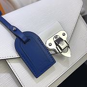 Forubags Louis Vuitton NeoMonceau White / Coquelicot Dark Blue / Bleu Roi Red / Safran Red – M55392 – 22 x 18 x 9 cm - 3
