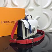 Forubags Louis Vuitton NeoMonceau White / Coquelicot Dark Blue / Bleu Roi Red / Safran Red – M55392 – 22 x 18 x 9 cm - 5