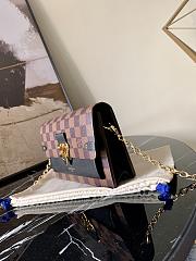 Forubags Louis Vuitton Vavin Chain Wallet Damier Black – N60221 – 19 x 12.5 x 4 cm - 6