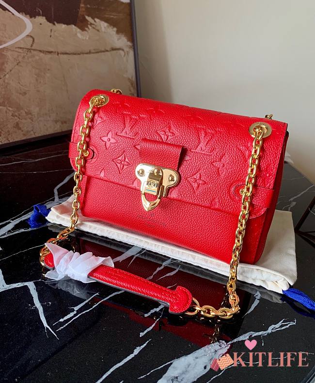Forubags Louis Vuitton Vavin Chain Wallet Monogram Red – M44550 – 21x15x8 cm - 1