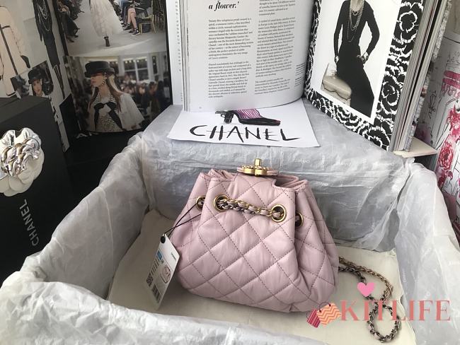 Forubags Chanel Pull Rope Bag Pink – AS1802 – 20x17x10 cm - 1