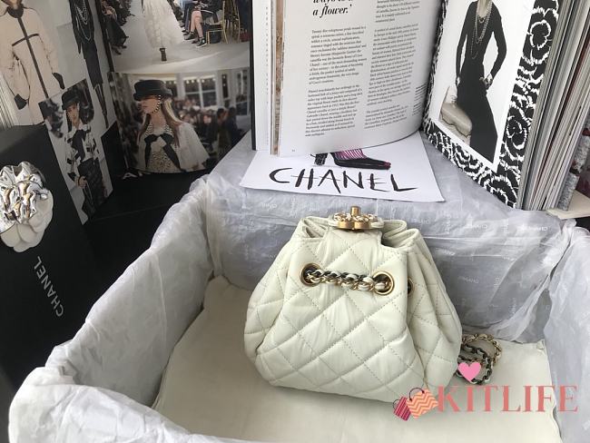 Forubags Chanel Pull Rope Bag White – AS1802 – 20x17x10 cm - 1