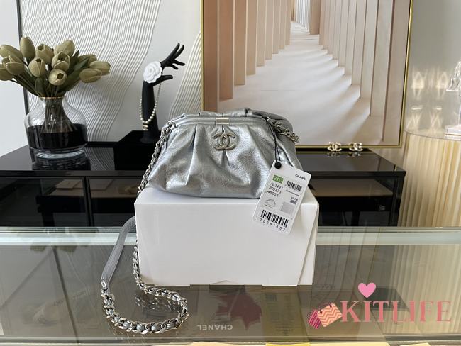 Forubags Chanel Cloud Bag Grey – AS2493 – 22x17x10 cm - 1
