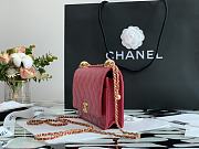 Forubags Chanel WOC Calfskin & Gold-Tone Metal Rose Pink – AP2289 - 19 cm - 5