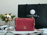 Forubags Chanel WOC Calfskin & Gold-Tone Metal Rose Pink – AP2289 - 19 cm - 4