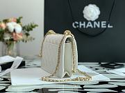 Forubags Chanel WOC Calfskin & Gold-Tone Metal White – AP2289 - 19 cm - 5