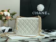 Forubags Chanel WOC Calfskin & Gold-Tone Metal White – AP2289 - 19 cm - 4