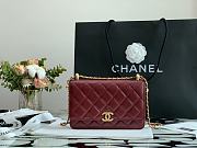 Forubags Chanel WOC Calfskin & Gold-Tone Metal Burgundy – AP2289 - 19 cm - 1