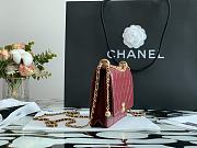 Forubags Chanel WOC Calfskin & Gold-Tone Metal Burgundy – AP2289 - 19 cm - 5