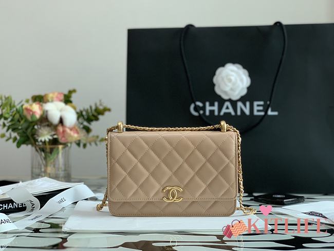 Forubags Chanel WOC Calfskin & Gold-Tone Metal Beige – AP2289 - 19 cm - 1