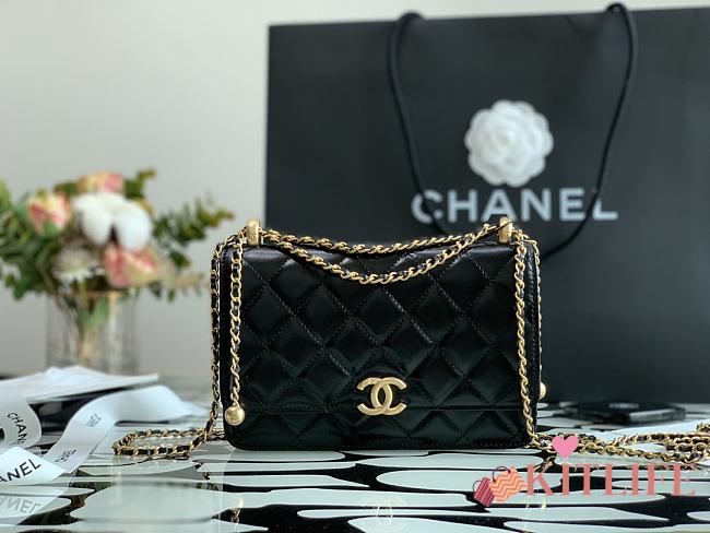 Forubags Chanel WOC Calfskin & Gold-Tone Metal Black – AP2289 - 19 cm - 1