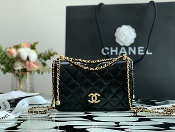 Forubags Chanel WOC Calfskin & Gold-Tone Metal Black – AP2289 - 19 cm