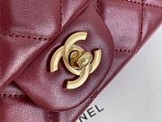Forubags Chanel Calfskin Flap Bag With Top Handle Burgundy Fall 2021 – JY-21062991 - 22 cm - 6