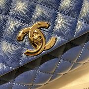 Forubags Chanel Coco Grained Calfskin with Handle Small Blue – 92991 - 28 cm - 2