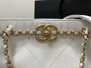 Forubags Chanel Vintage Tote Gold Chain Cowhide White – 99056 – 24x31x7 cm - 6