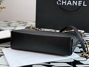 Forubags Chanel Vintage Tote Gold Chain Cowhide Black – 99056 – 24x31x7 cm - 4