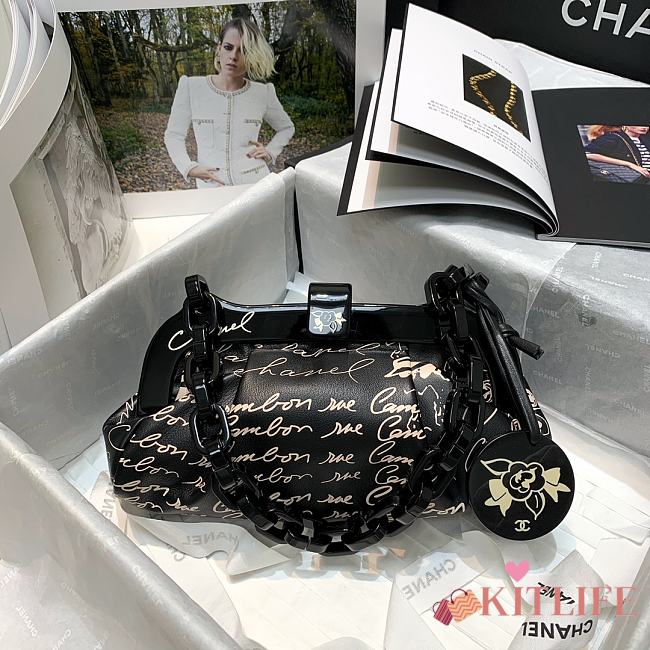 Forubags Chanel Vintage Cloud Sheepskin Black – AS2390 – 25.5x13x10 cm - 1