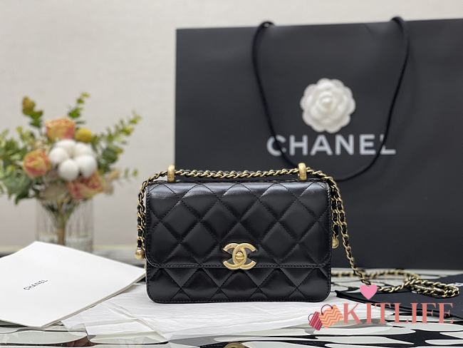 Forubags Chanel WOC Gold-Tone Metal Cowhide Black - AP2289 - 12.3x19.2x3.5cm - 1