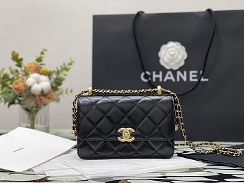 Forubags Chanel WOC Gold-Tone Metal Cowhide Black - AP2289 - 12.3x19.2x3.5cm