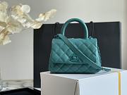 Forubags Chanel Coco Handle Mini Diamond Plaid Calfskin Tiffany Blue - 99003 - 13×19×9 cm - 1