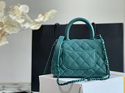 Forubags Chanel Coco Handle Mini Diamond Plaid Calfskin Tiffany Blue - 99003 - 13×19×9 cm - 6