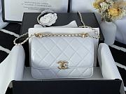 Forubags Chanel Coco Handle Hardware Imported Sheepskin White - 17x9.5x8 cm - 1