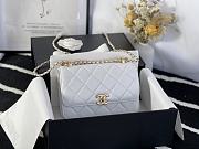 Forubags Chanel Coco Handle Hardware Imported Sheepskin White - 17x9.5x8 cm - 2