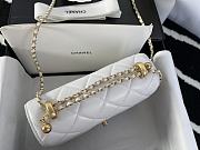 Forubags Chanel Coco Handle Hardware Imported Sheepskin White - 17x9.5x8 cm - 3