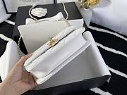 Forubags Chanel Coco Handle Hardware Imported Sheepskin White - 17x9.5x8 cm - 5