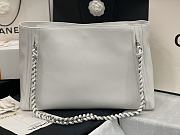 Forubags Tote Woven Hardware Chain Bag White - AS8473 – 42x29x12 cm - 3