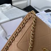 Forubags Chanel SMALL HOBO BAG Calfskin & Gold-Tone Metal Beige - AS2542 – 19x23x7 cm - 4