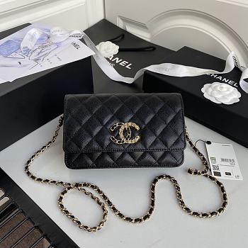 Forubags Chanel WOC Grained Calfskin Black - AP1794 – 19 cm