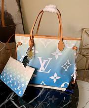 Forubags Louis Vuitton Neverfull MM Monogram Blue Pastel - M45678 – 32x29x17 cm - 1