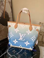 Forubags Louis Vuitton Neverfull MM Monogram Blue Pastel - M45678 – 32x29x17 cm - 4