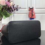 Forubags Louis Vuitton Neverfull MM Epi Leather Elephant Black/ Red - M40882 – 32x29x19 cm - 4