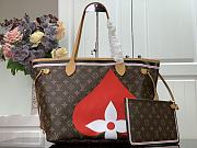 Forubags Louis Vuitton Neverfull Monogram Poker Presbyopia - M57452 – 31x28x14 cm - 4