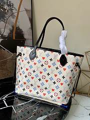 Forubags Louis Vuitton Neverfull Monogram Poker White - M57462 – 31x28x14 cm - 6