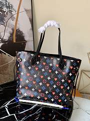 Forubags Louis Vuitton Neverfull Monogram Poker Black - M57483 – 31x28x14 cm - 5