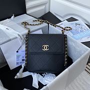 Forubags Chanel SMALL HOBO BAG Calfskin & Gold-Tone Metal Black - AS2542 – 19x23x7 cm - 1