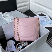 Forubags Chanel SMALL HOBO BAG Calfskin & Gold-Tone Metal Pink - AS2542 – 19x23x7 cm - 3