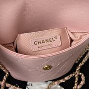 Forubags Chanel SMALL HOBO BAG Calfskin & Gold-Tone Metal Blush Pink - AS2542 – 19x23x7 cm - 6