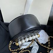 Forubags Chanel Round Cake Pearl Bag Black - AP0999 – 12x12x4.5 cm - 3